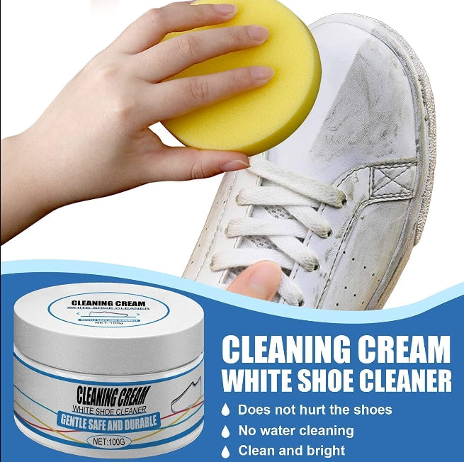 Premium White Shoe Cream Cleaner – Restore the Original Shine